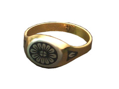 Серебряное кольцо «Елена» с позолотой